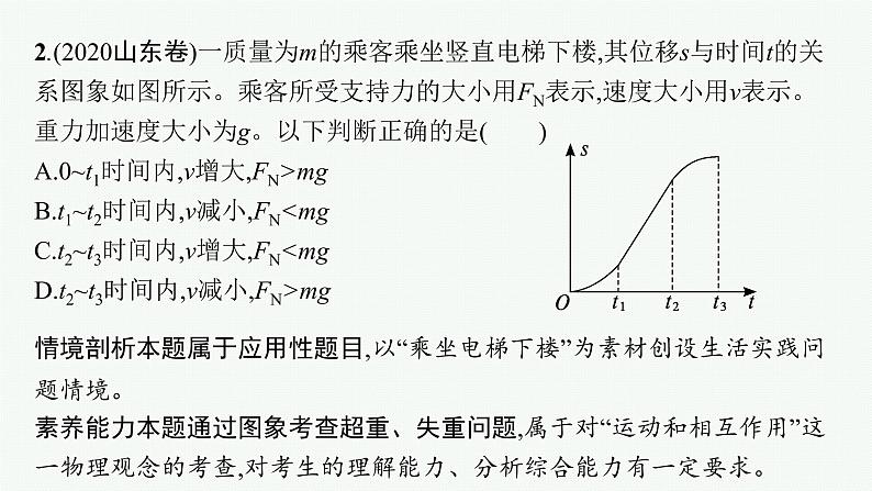 2022届高三物理二轮复习课件：专题一　第二讲　力与直线运动第8页