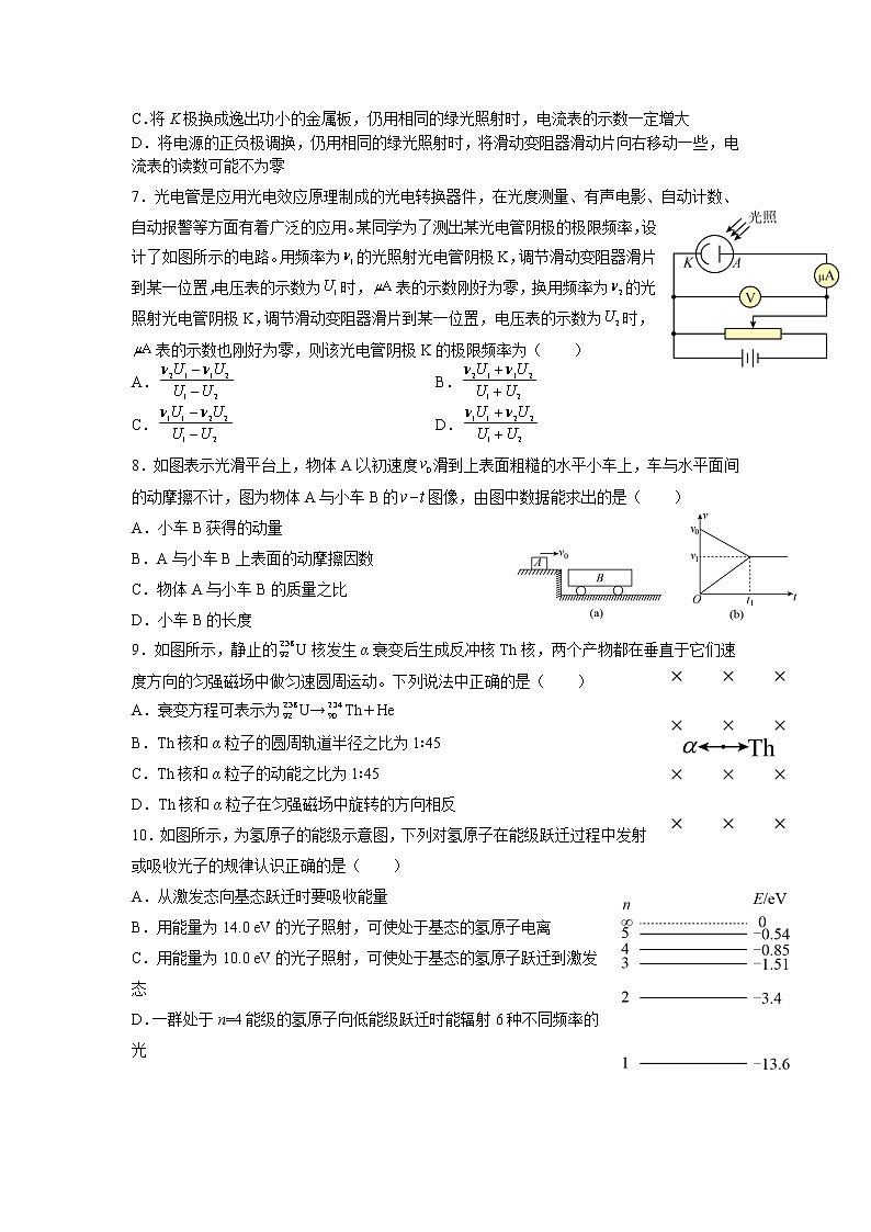 2021-2022学年江西省赣州市赣县第三中学高二下学期强化训练（A2）物理试题 解析版第2页