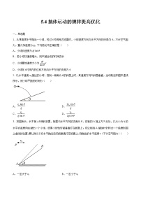 人教版 (2019)必修 第二册4 抛体运动的规律习题