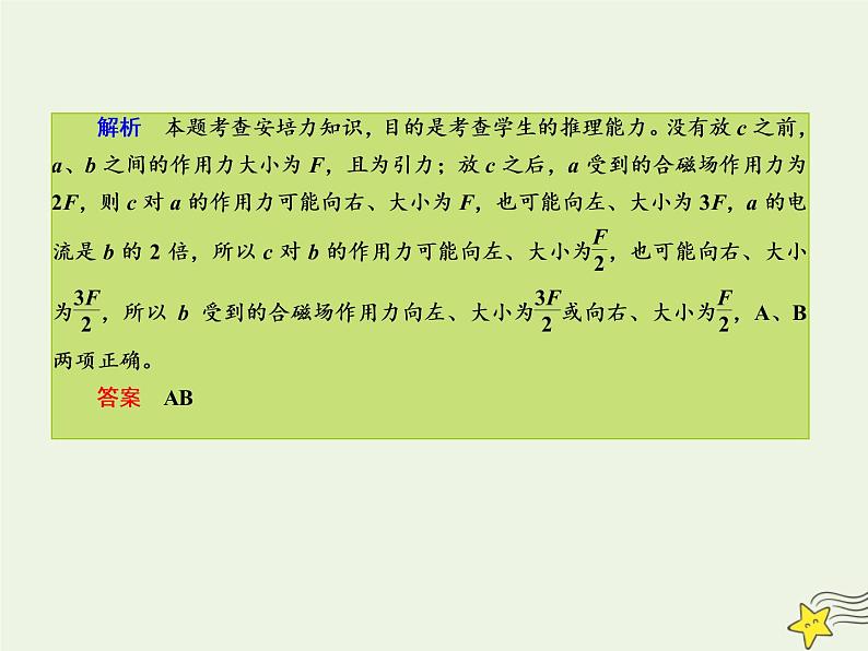 2022年高考物理二轮复习专题提升练3电场和磁场课件第3页