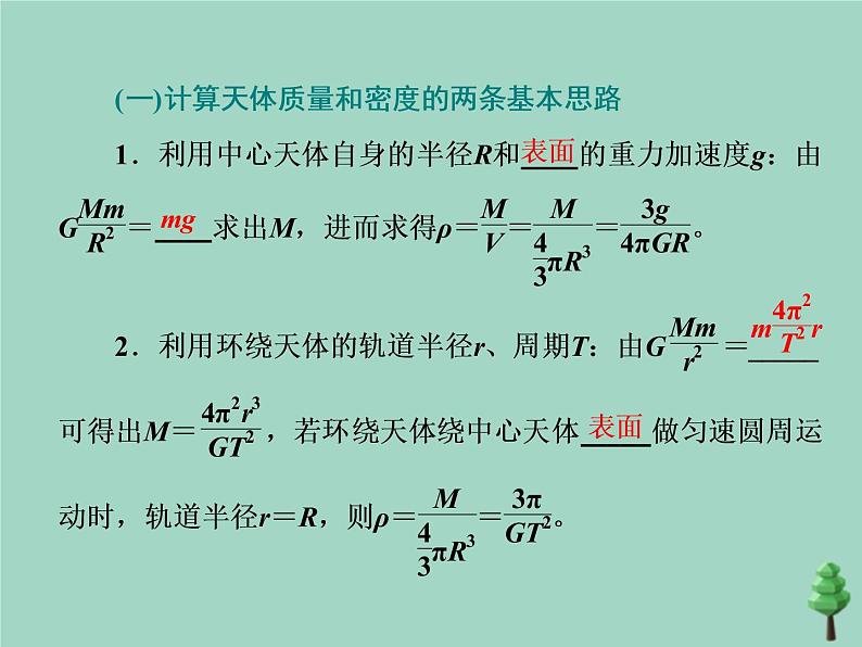 2022年高考物理二轮复习第一部分专题一力与运动第四讲万有引力与航天课件第4页