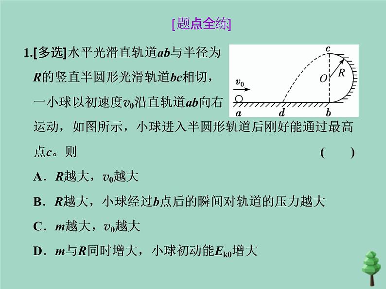 2022年高考物理二轮复习第一部分专题二功和能第二讲机械能守恒定律功能关系课件第6页