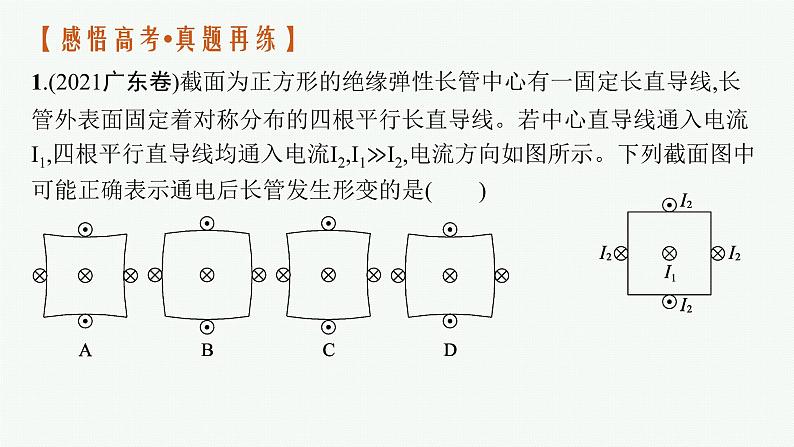 人教版新高考物理二轮复习课件　磁场　带电粒子在磁场中的运动05