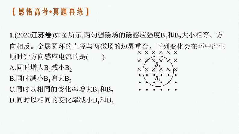 人教版新高考物理二轮复习课件电磁感应规律及综合应用05