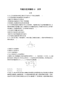 人教版新高考物理二轮复习专项训练--专题分层突破练13　光学