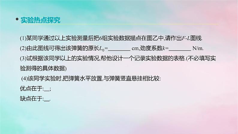 2022年高考物理大一轮复习实验二探究弹力和弹簧伸长的关系课件新人教版第8页