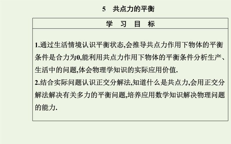 新教材高中物理第三章相互作用__力5共点力的平衡课件新人教版必修第一册02