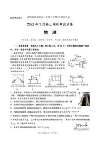 2022届湖南省高三年级下学期3月调研考试 物理试题（PDF版）