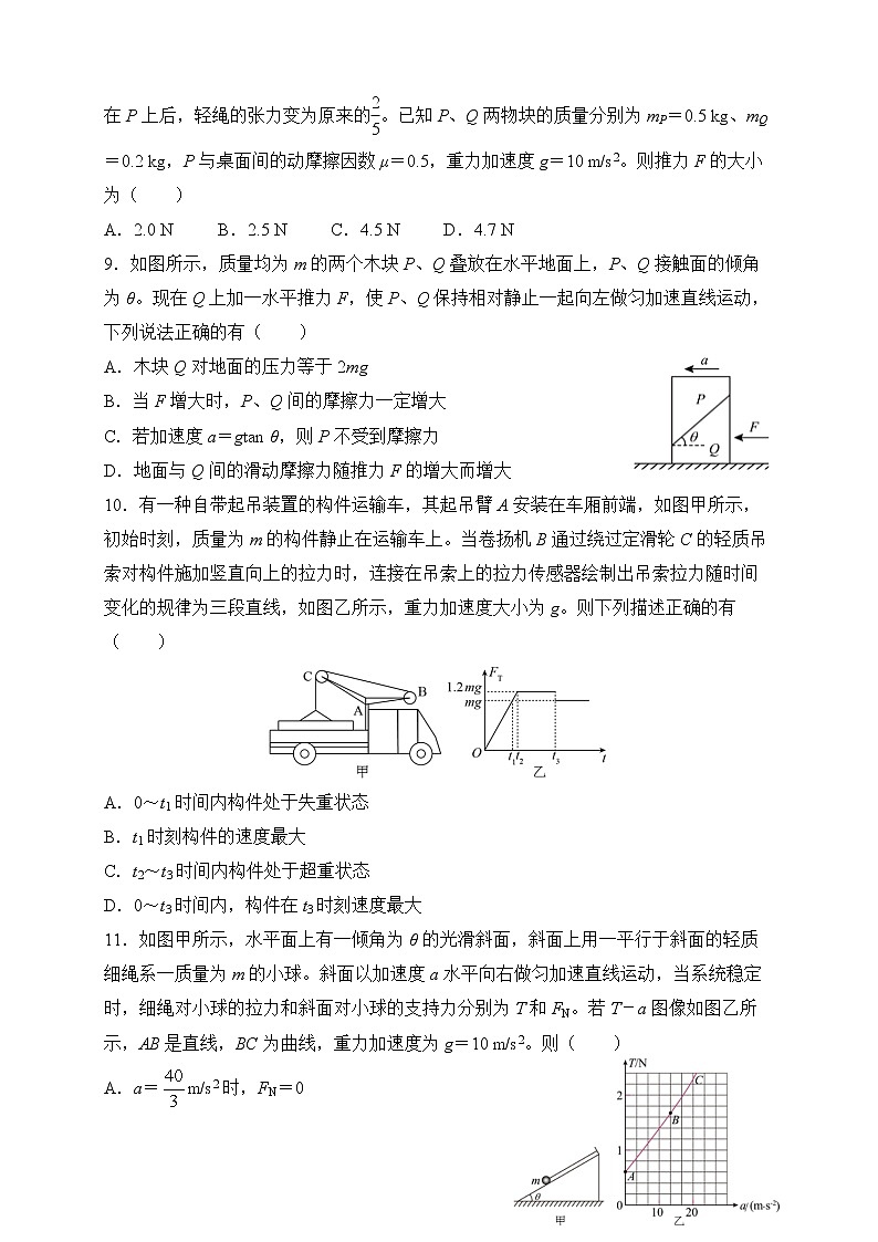 【原创】2022届高考二轮专题训练复习练习题 物理（二）力与物体的直线运动03