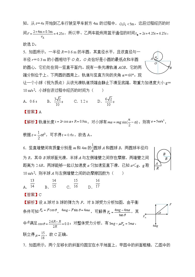 【原创】2022届高考二轮专题训练复习练习题 物理（二）力与物体的直线运动03