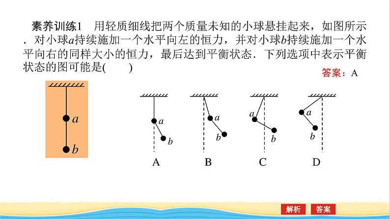 高中物理微专题二共点力平衡中的“两类”典型问题课件新人教版必修第一册07