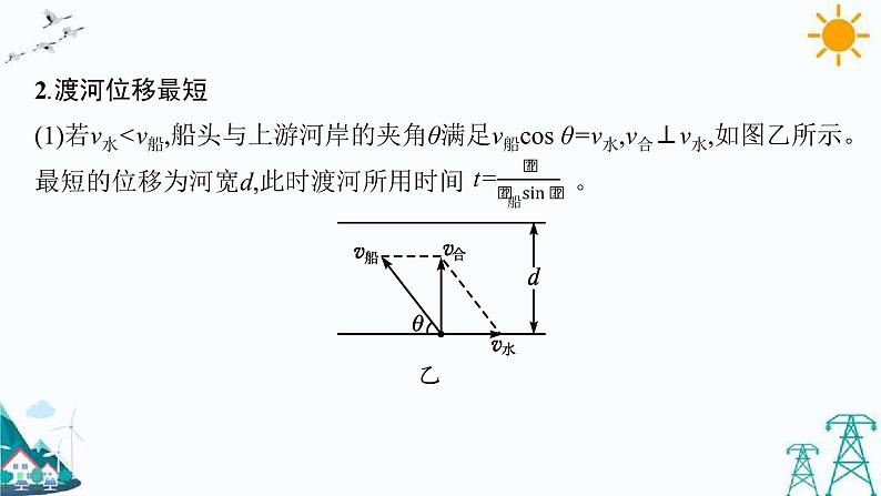 第二章 习题课 运动的合成与分解的两个模型 课件06