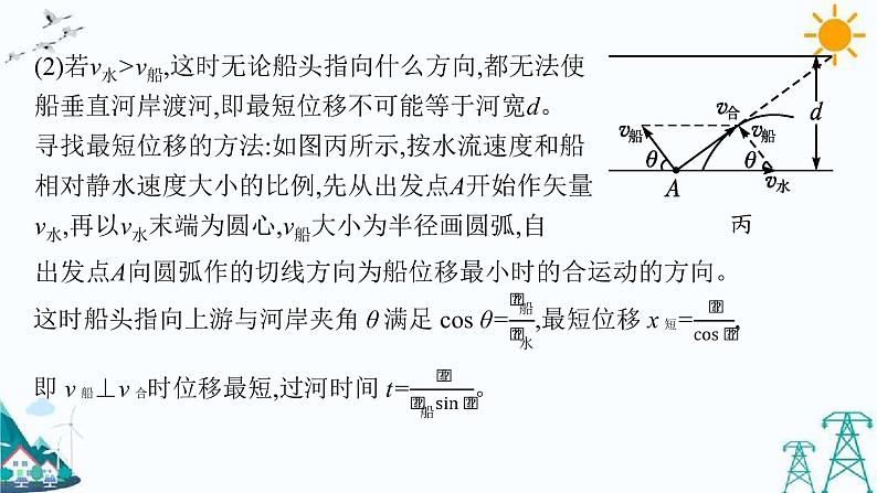 第二章 习题课 运动的合成与分解的两个模型 课件07