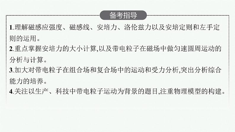 人教版新高考物理一轮总复习--磁场　磁场对通电导线的作用力课件PPT第3页