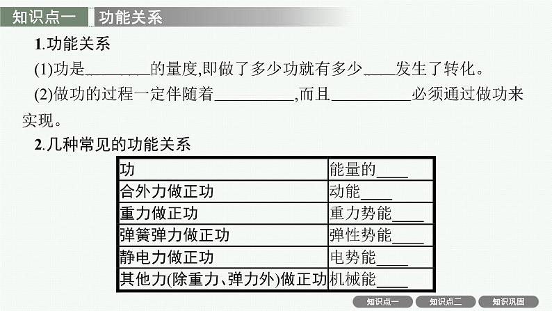 人教版新高考物理一轮总复习--功能关系、能量守恒定律课件PPT04