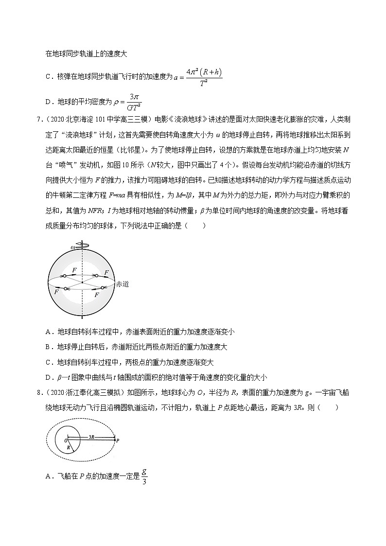考点05万有引力定律与航天（原卷版）-2020-2021学年高三《新题速递·物理》9月刊（高考复习）第3页