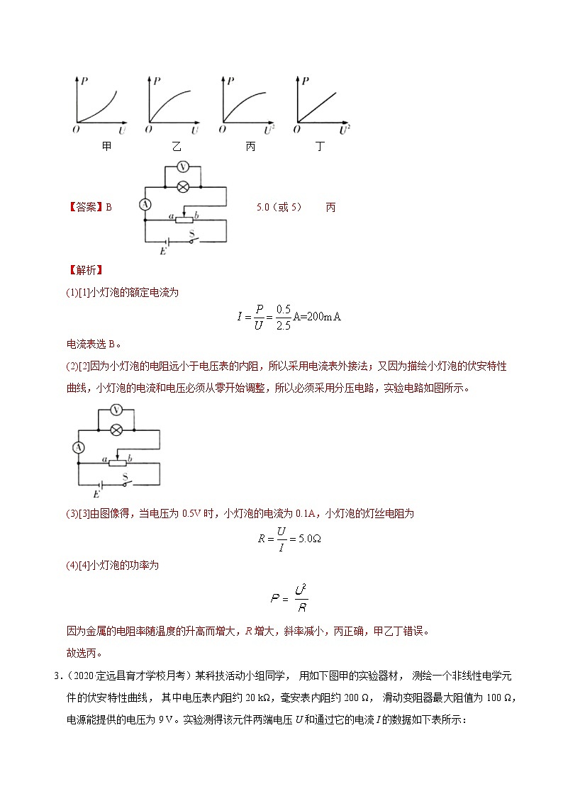 考点17电学实验（解析版）-2021届高三《新题速递·物理》11月刊（高考复习）第3页