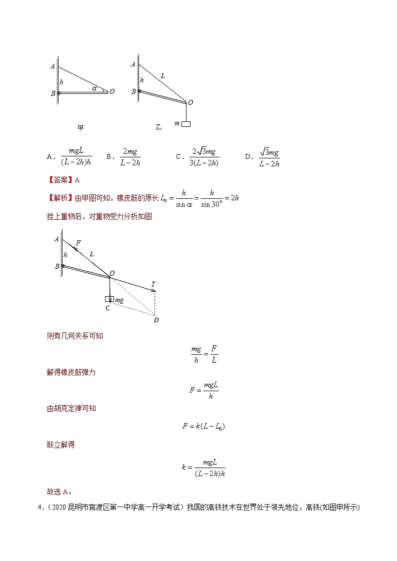 考点02相互作用（解析版）-2020-2021学年高三《新题速递·物理》9月刊（高考复习）第3页
