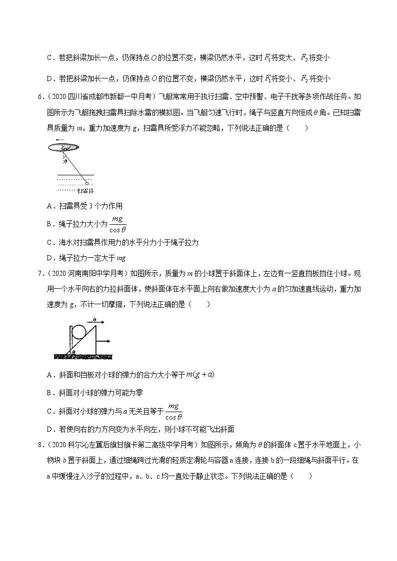 考点02相互作用（原卷版）-2021届高三《新题速递·物理》10月刊（高考复习）第3页