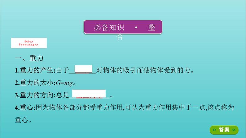 2022年新教材高考物理总复习第二章相互作用第1讲重力和弹力课件02