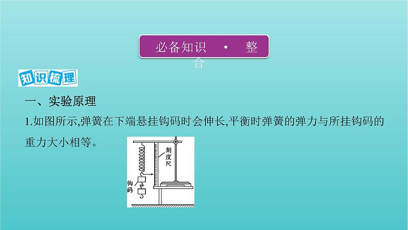 2022年新教材高考物理总复习第二章相互作用第6讲实验：探究弹簧弹力与形变量的关系课件02