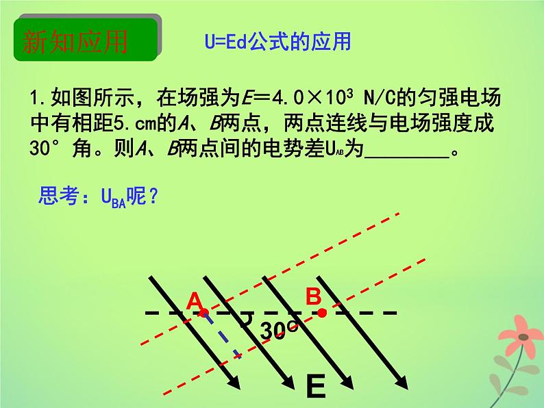 2022年高中物理第一章静电场1.6电势差和电场强度的关系课件人教版选修3_106