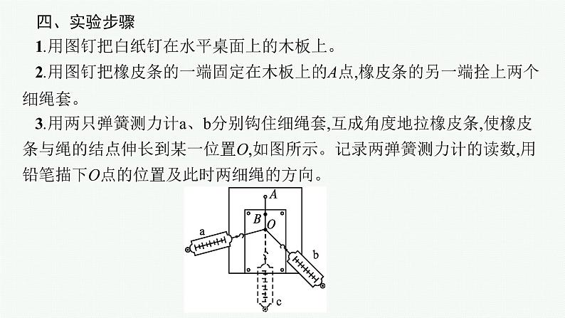 人教版新高考物理一轮总复习--实验3　探究两个互成角度的力的合成规律课件PPT07