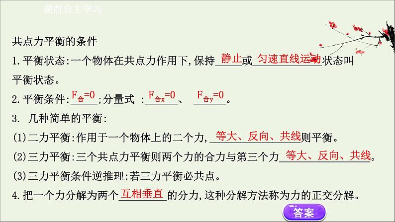 新教材高中物理第三章相互作用__力5共点力的平衡课件新人教版必修103