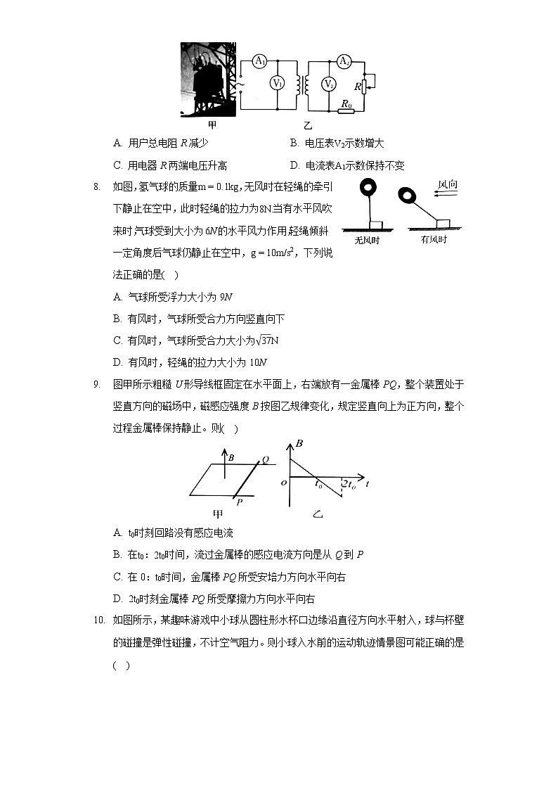 2022年广东省汕头市高考物理一模试卷（含答案）第3页