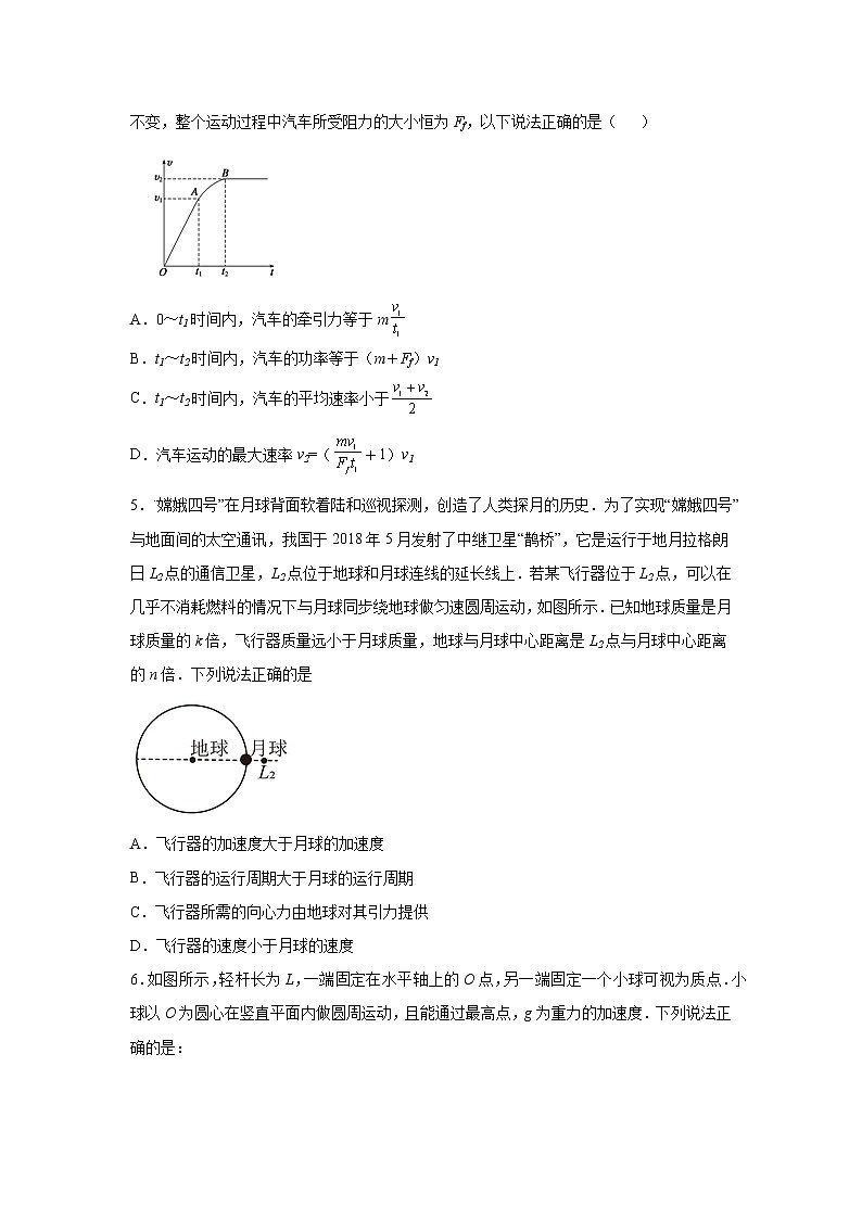 2021-2022学年天津市静海区高一下学期阶段性检测（月考）物理试卷第2页