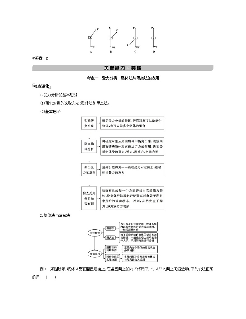 江苏版高考物理总复习第二章的相互作用第3讲受力分析共点力的平衡03