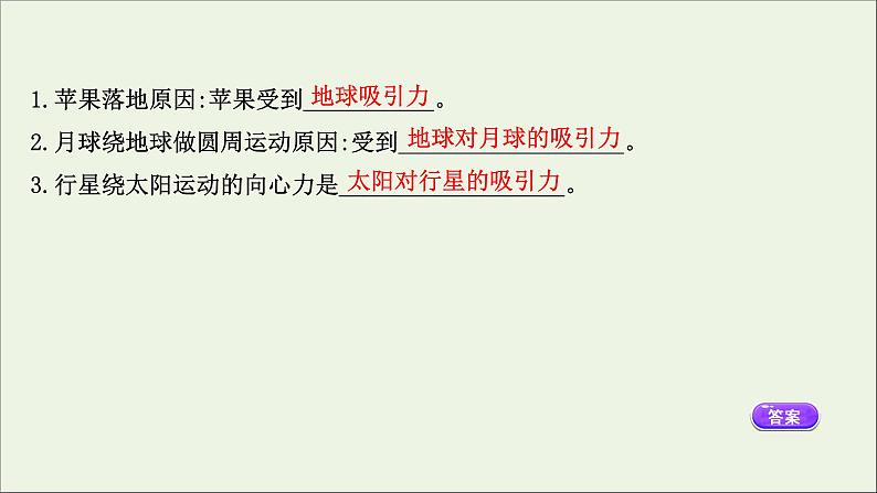 2022年高中物理第三章万有引力定律2万有引力定律课件教科版必修204