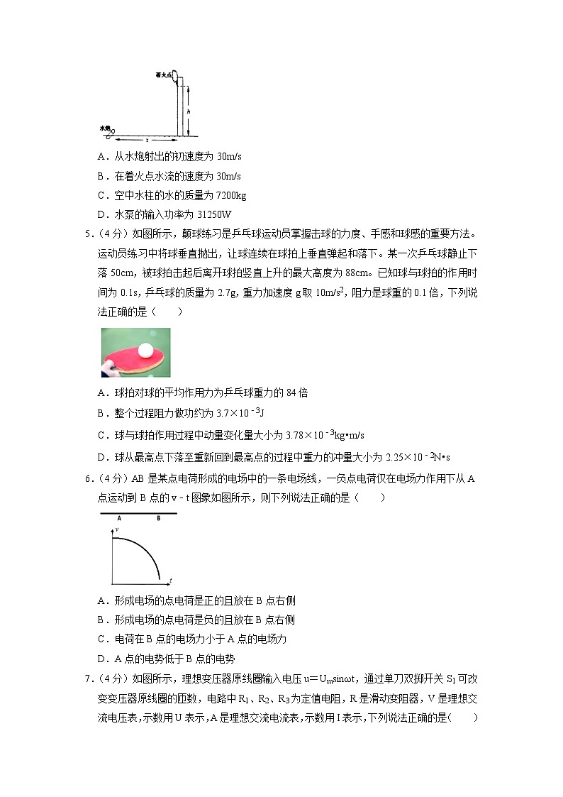 2022届广东省珠海市高考物理模拟试卷（一） 含答案02