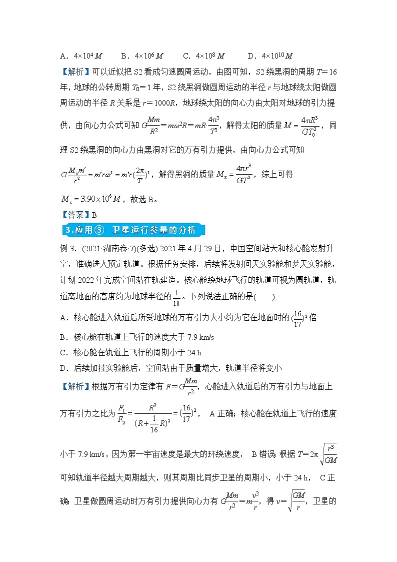 【原创】（新高考）2022届高三物理精准提升专练7 万有引力定律及其应用 教师版第2页