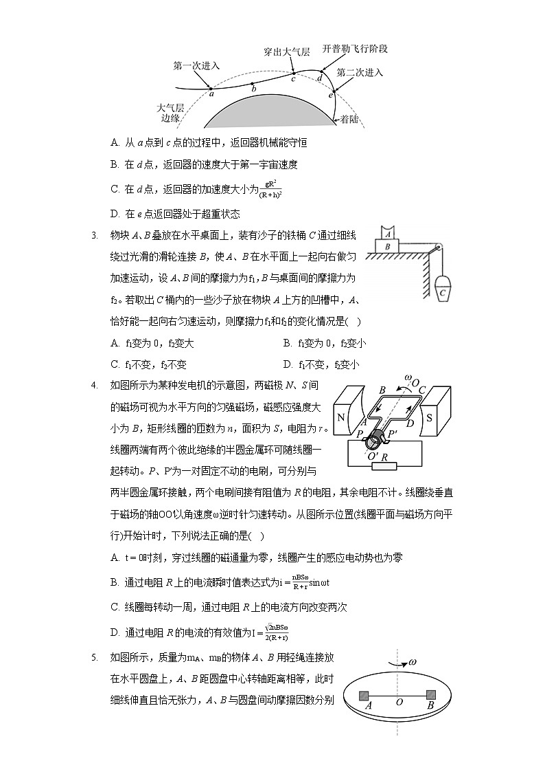 2022年东北三省三校高考物理模拟试卷（含答案）第2页