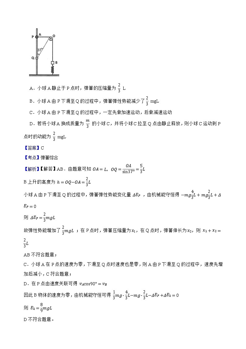 2022届高三物理二轮复习卷：选择题专题练习（七）(教师版)第2页
