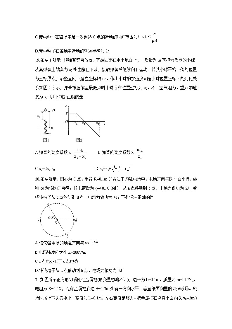 2022安徽省示范高中皖北协作区高三下学期3月联考试题（第24届）物理含答案第3页