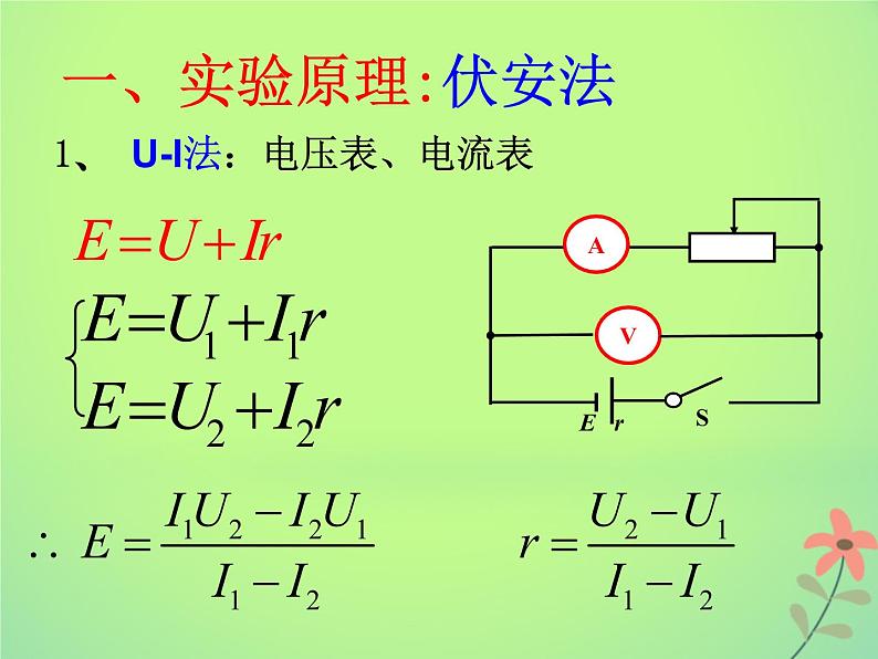 2022年高中物理第二章恒定电流2.10实验：测量电源的电动势和内阻课件人教版选修3_102