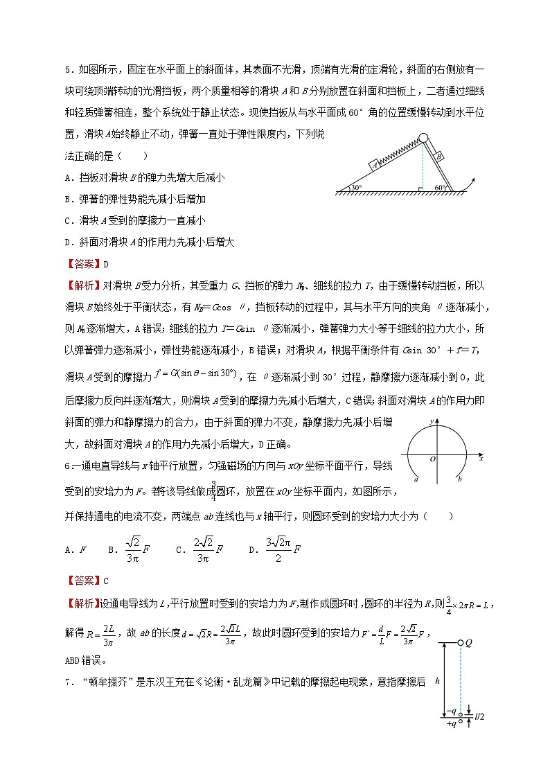 2022届高考物理二轮专题复习1力与物体的平衡第3页
