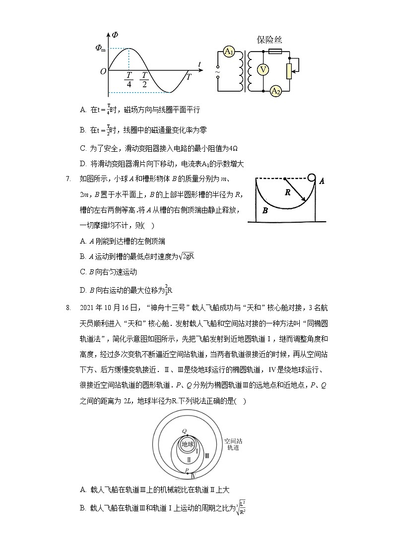 2021-2022学年天津市塘沽一中杨、柳青一中等七校高三（下）第一次月考物理试卷第3页
