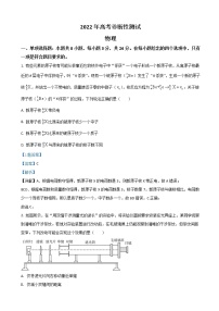 2022届山东省烟台市、德州市高三下学期3月一模考试物理试题（解析版）