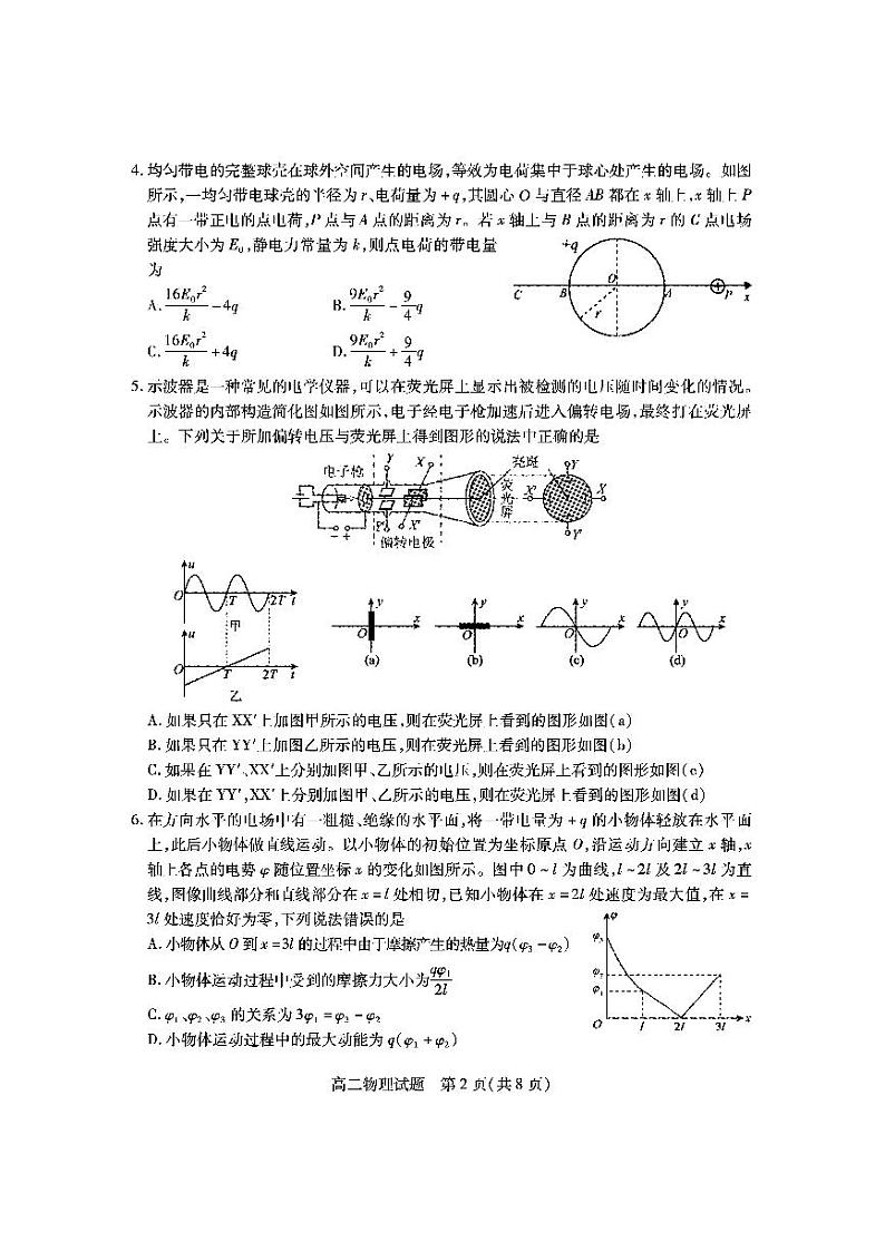 2021-2022学年山西省运城市高二上学期期末调研测试物理试题（PDF版）02