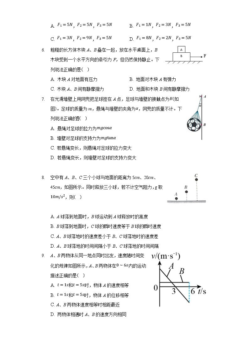 2021-2022学年河北省衡水市第十四中学高一月考物理试卷第2页