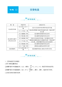 2022届优质校一模试卷专题汇编12 交变电流 解析版