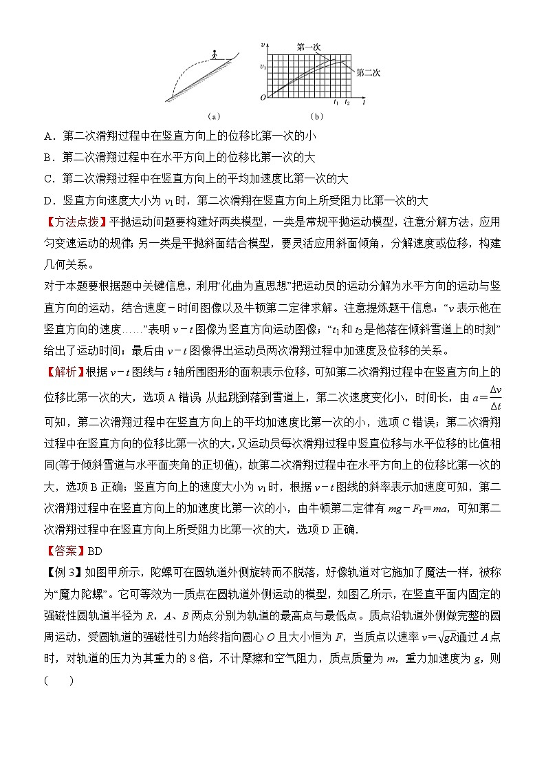 2022届优质校一模试卷专题汇编4 曲线运动的规律与应用 解析版03