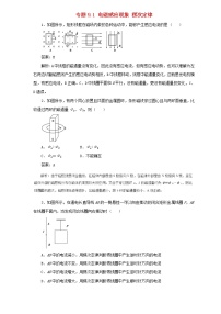 高考物理二轮复习题型专练9.1《电磁感应现象楞次定律》(含详解)