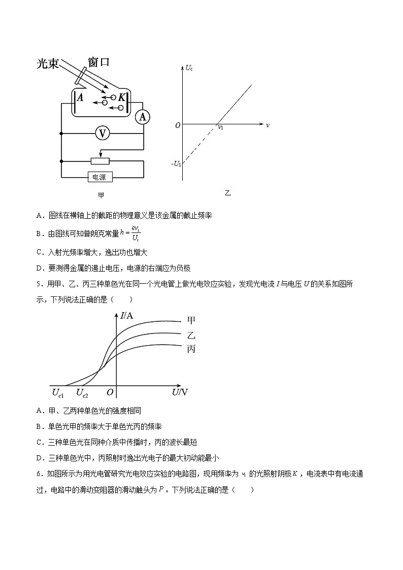 4.2光电效应同步练习2021—2022学年高中物理人教版（2019）选择性必修第三册第2页