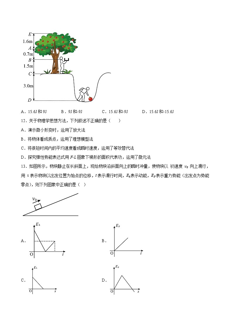 4.4势能同步练习2021—2022学年高中物理粤教版（2019）必修第二册03
