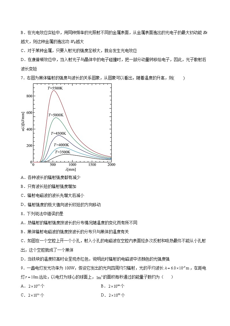 6.5量子化现象同步练习2021—2022学年高中物理粤教版（2019）必修第三册第2页
