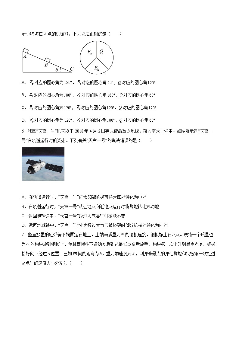 1.6自然界中的守恒定律同步练习2021—2022学年高中物理粤教版（2019）选择性必修第一册02
